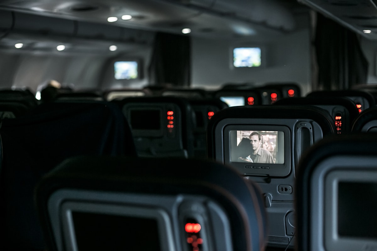 In-flight entertainment screen