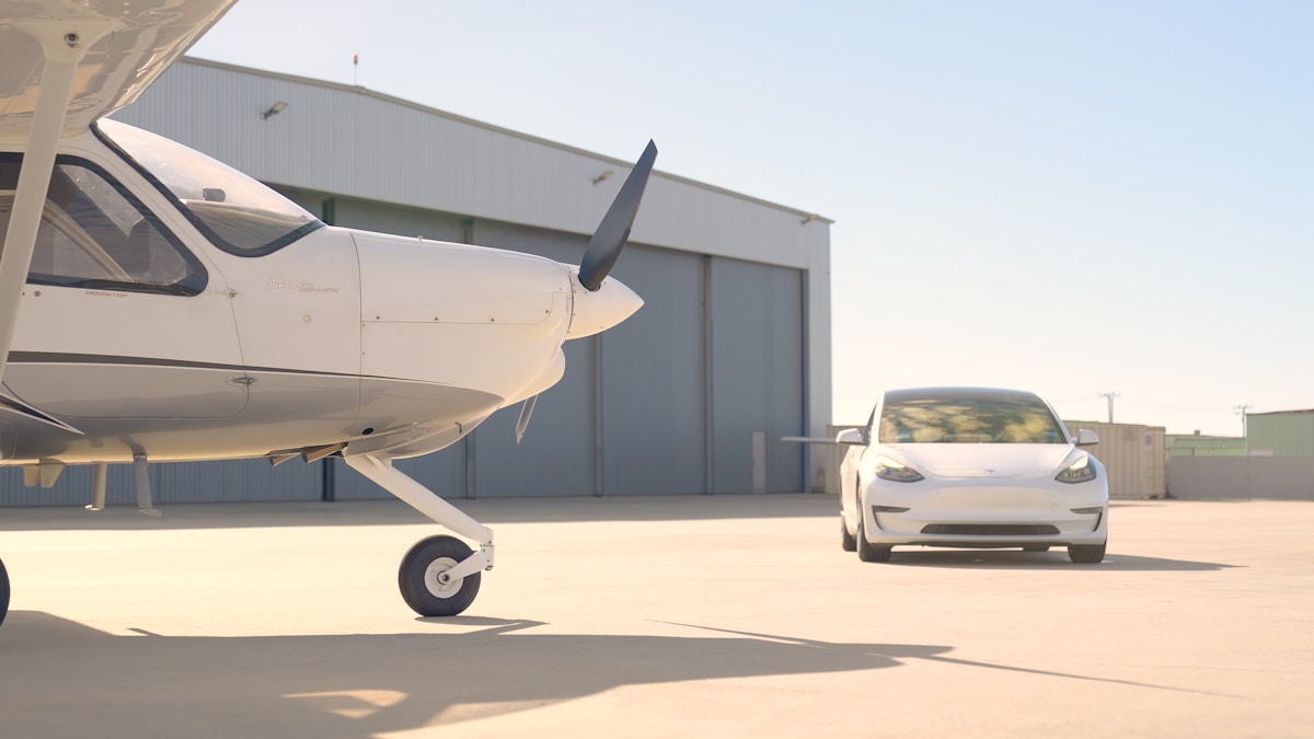 Modern electric aircraft prototype