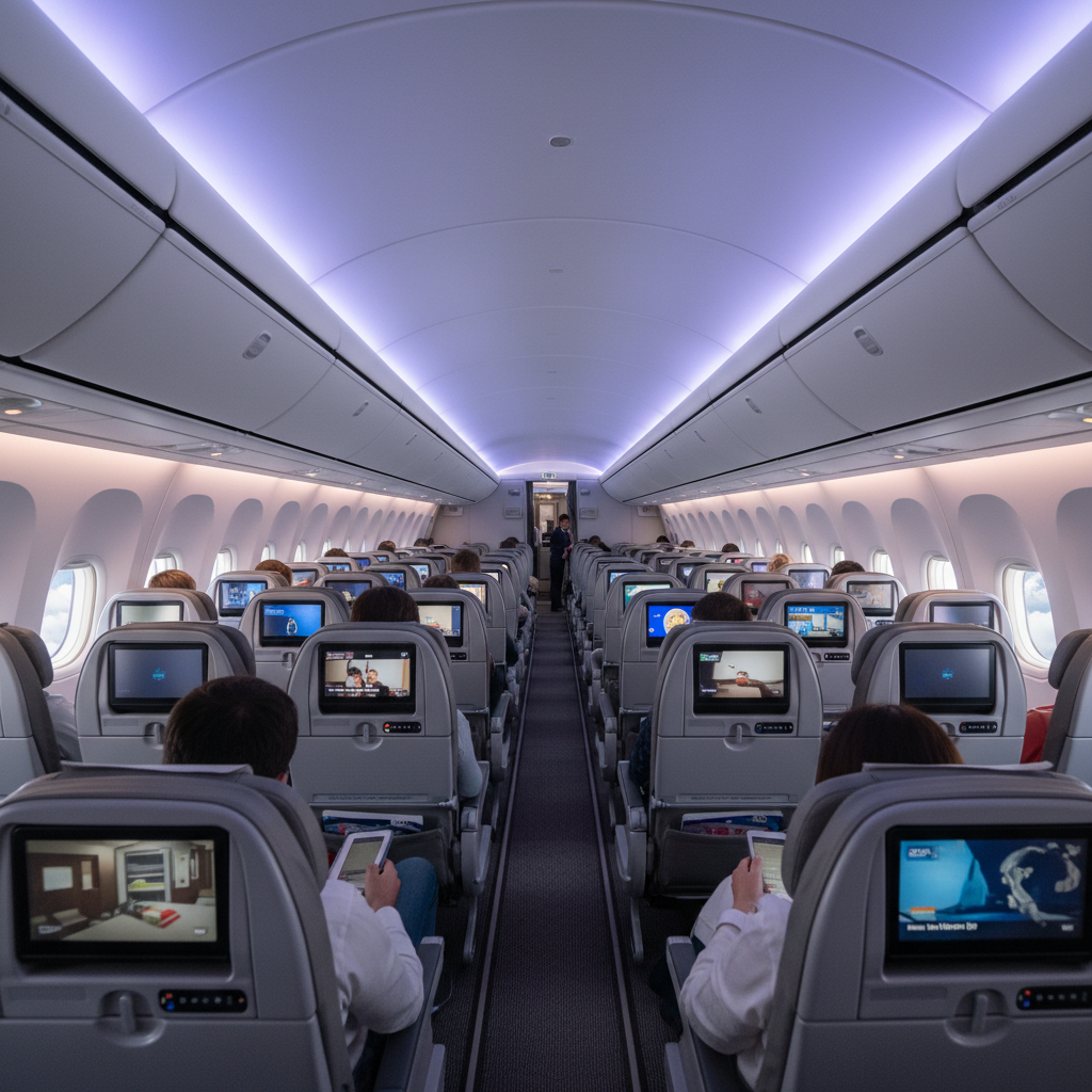 airplane passenger economy seat 787 comfortable