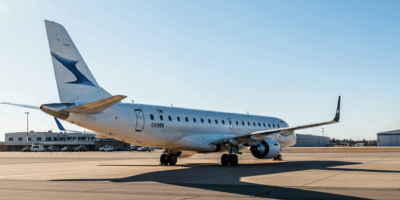 small regional jet embraer e175 on tarmac at regional airpor 20260331 094026