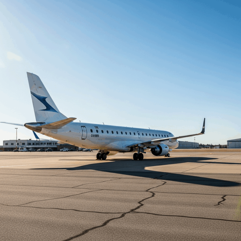 small regional jet embraer e175 on tarmac at regional airpor 20260331 094026