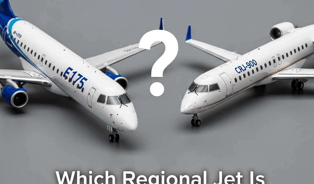 Professional photograph related to: Embraer E175 vs CRJ-900 — Which Regional Jet Is Less Miserable?.