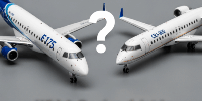 Professional photograph related to: Embraer E175 vs CRJ-900 — Which Regional Jet Is Less Miserable?.