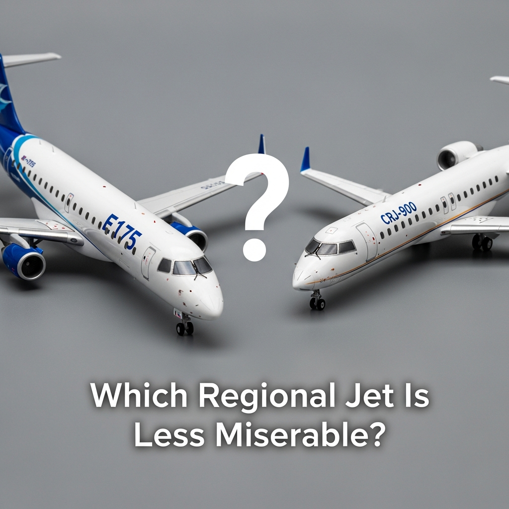 Embraer E175 vs CRJ-900 — Which Regional Jet Is Less Miserable?